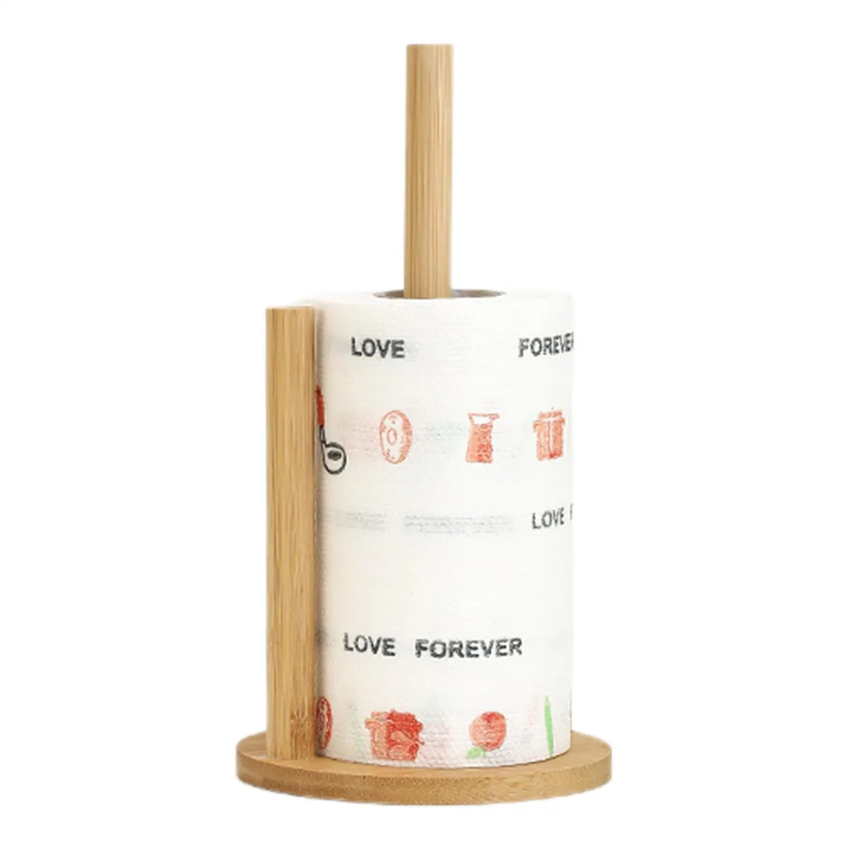 Bamboo Kitchen Roll Stand, photo 3