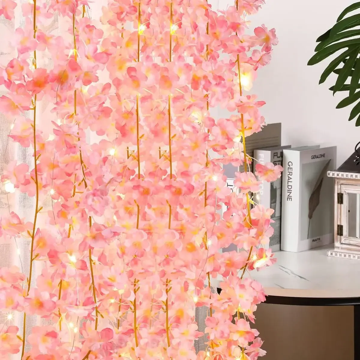 Cherry Blossom Garland with Fairy Lights, photo 2