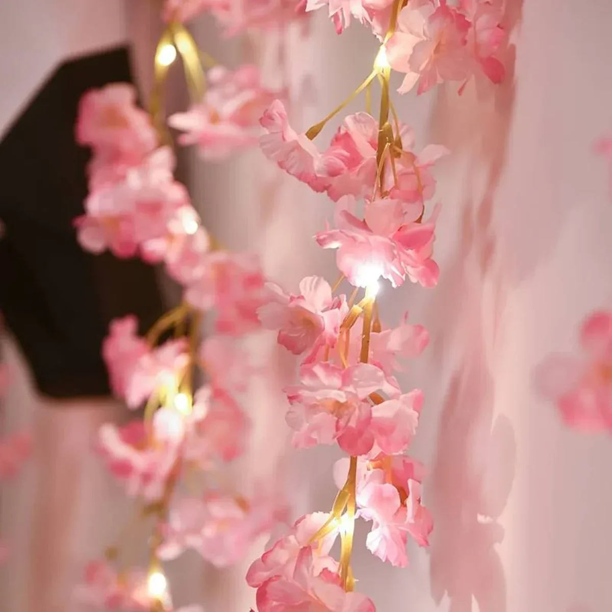 Cherry Blossom Garland with Fairy Lights, photo 5