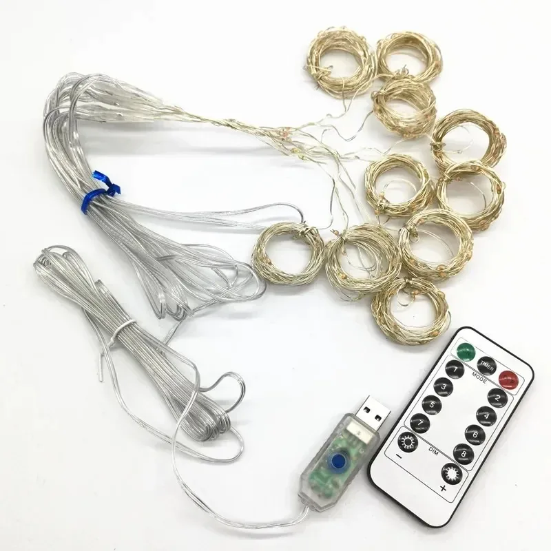 Curtain Fairy Lights, 3 m x 3 m with Remote, photo 6