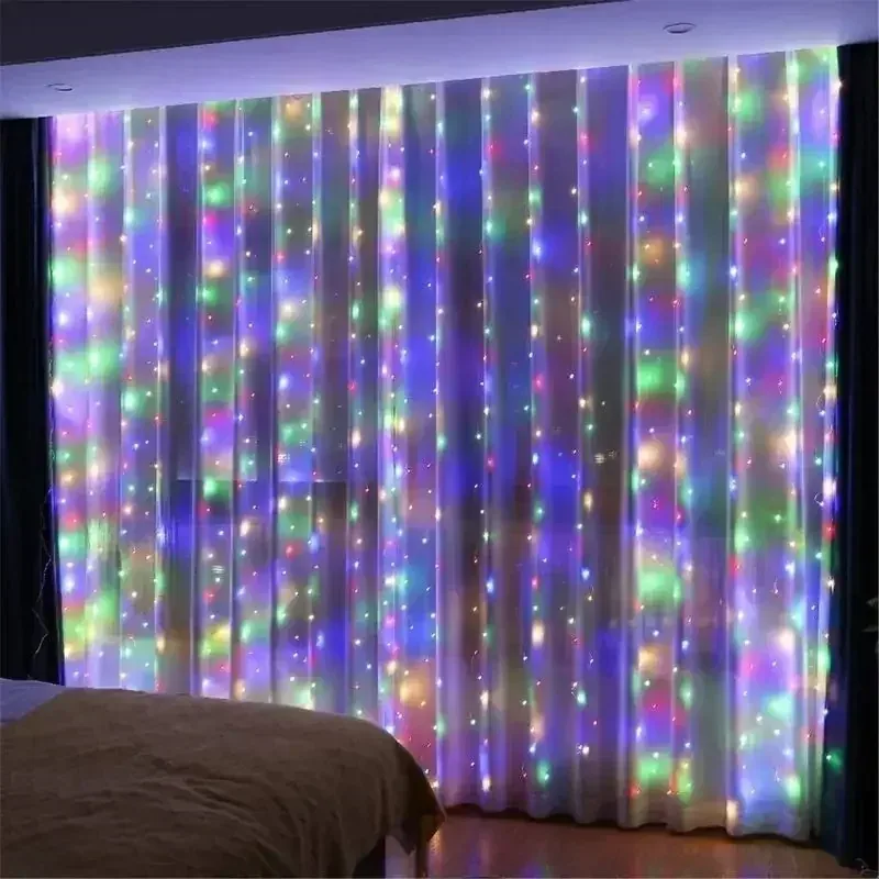 Curtain Fairy Lights, 3 m x 3 m with Remote, photo 8