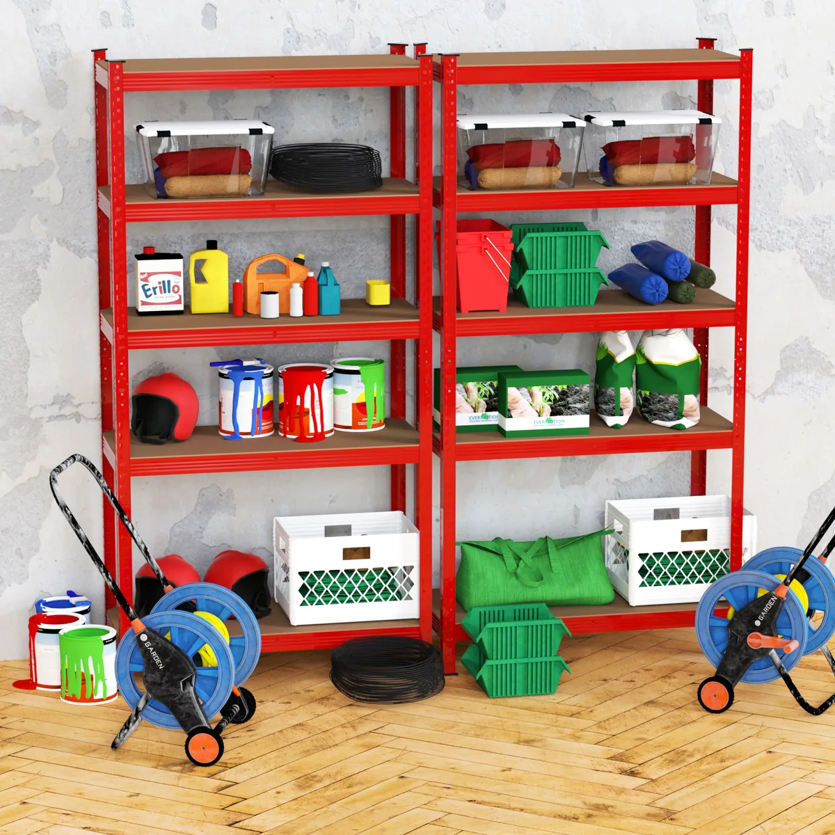 Five Tier Boltless Shelving Unit, photo 4