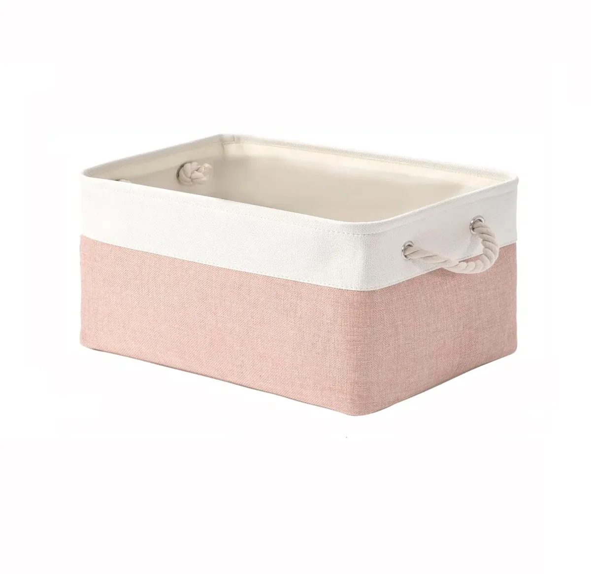 Foldable Fabric Storage Basket with Rope Handles, photo 8