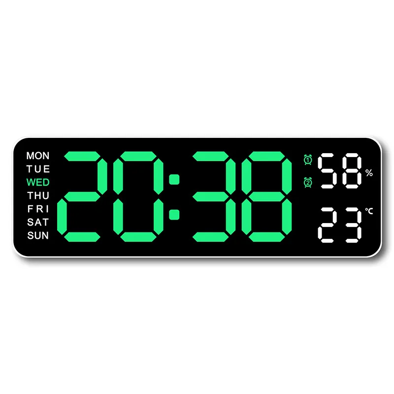 Digital Wall Clock with Day, Date and Temperature, photo 8