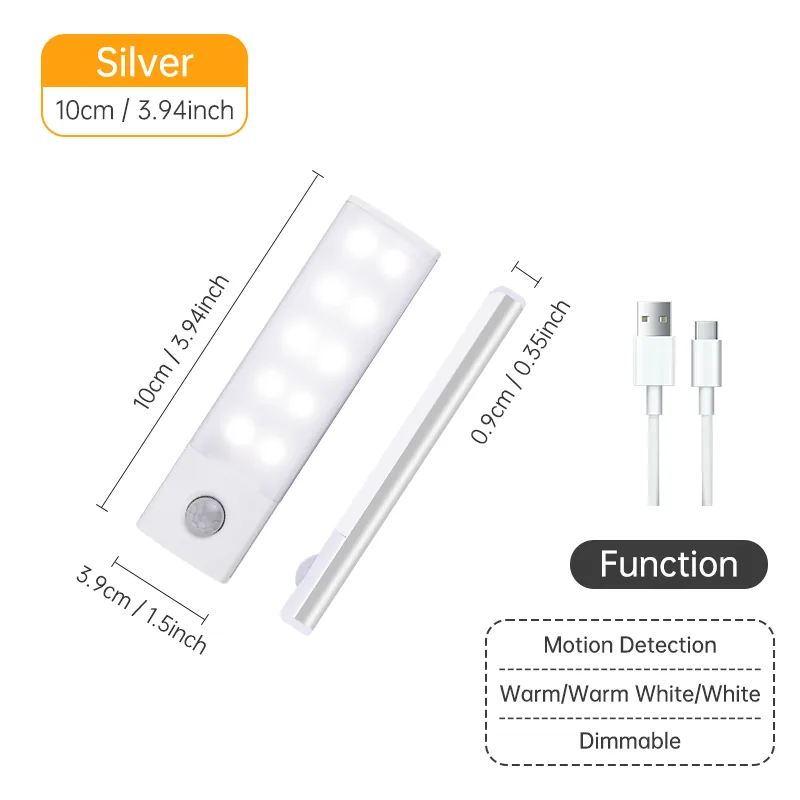 Magnetic Motion Sensor Night Light Bar, photo 7