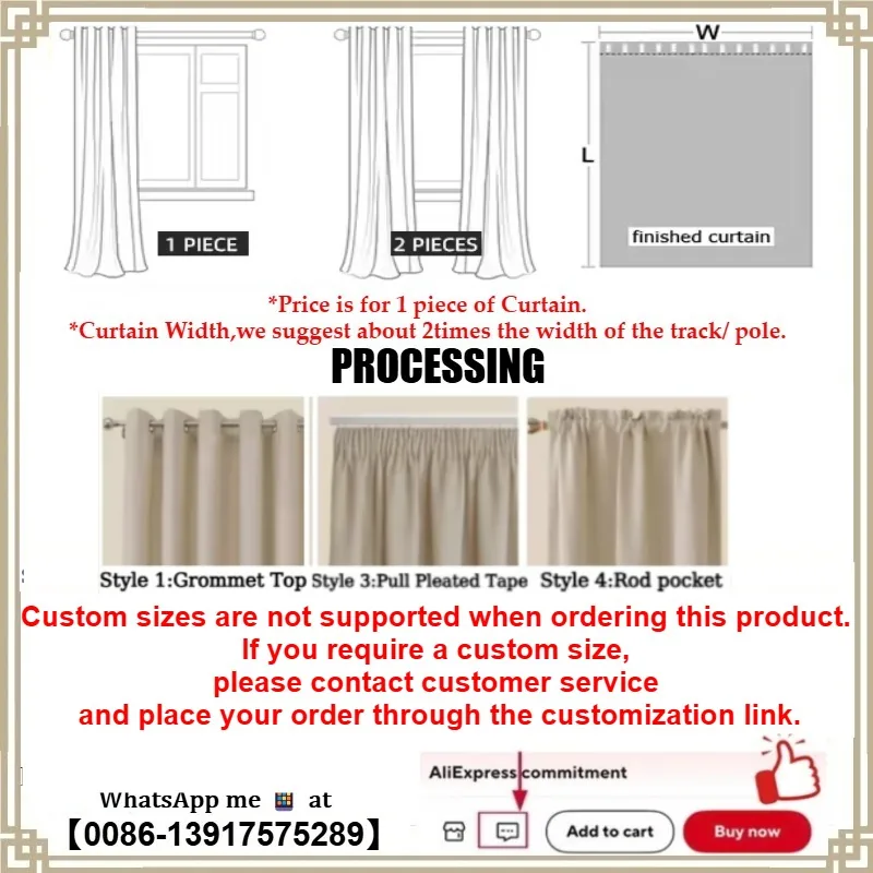 Navy Blackout Curtains with Eyelets, photo 6