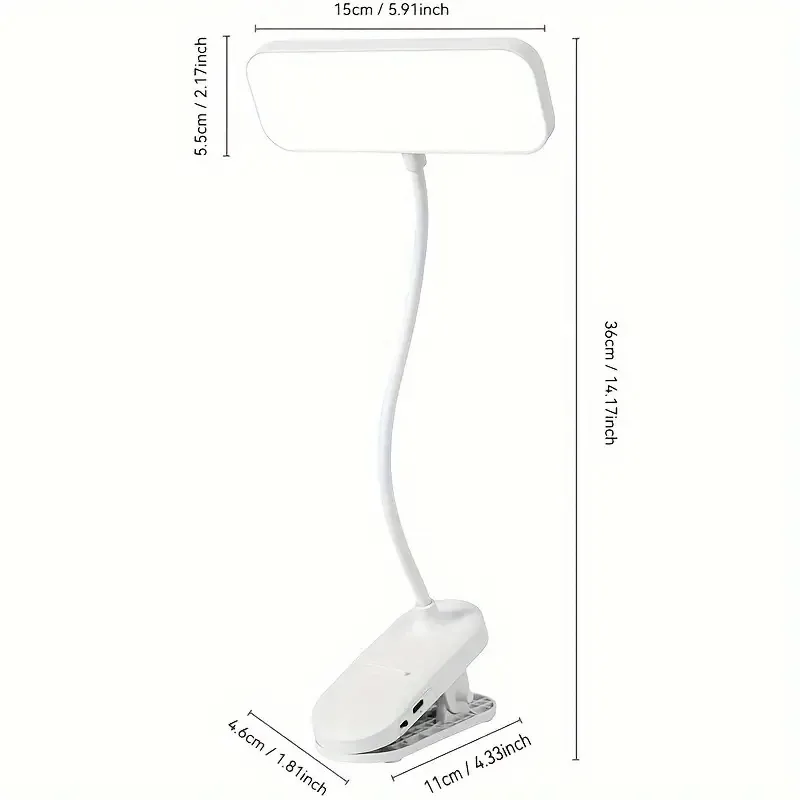 Clip-on LED Desk Lamp with Flexible Neck, photo 5