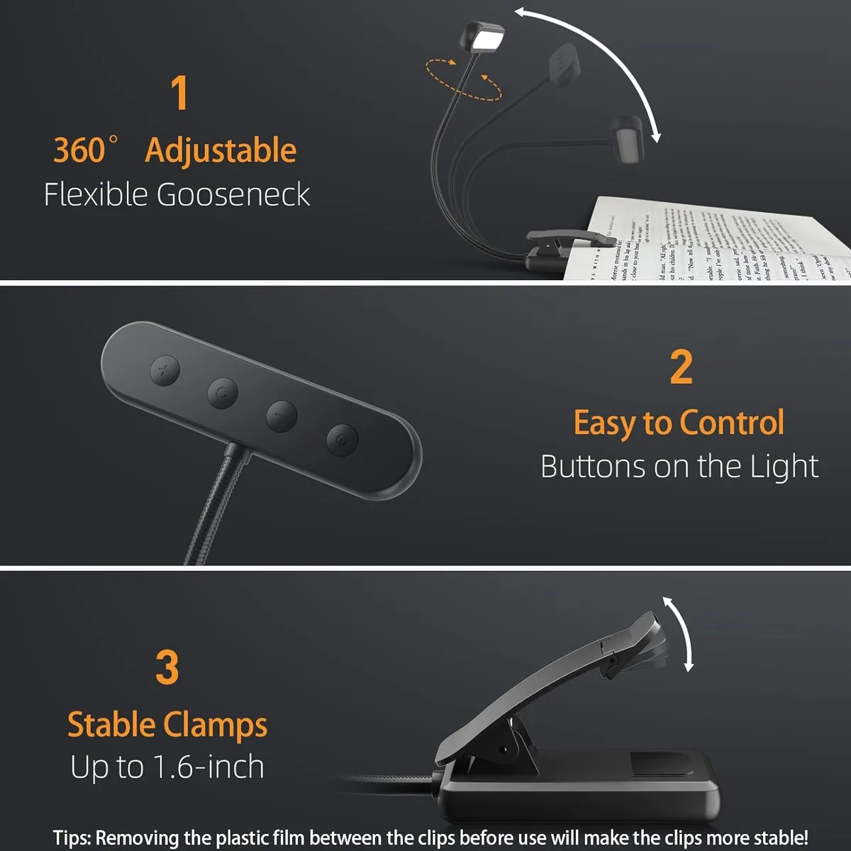 Rechargeable Clip-on Reading Light, photo 4