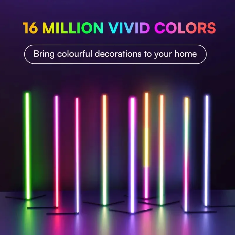 RGB Corner Floor Lamp with App and Remote, photo 5