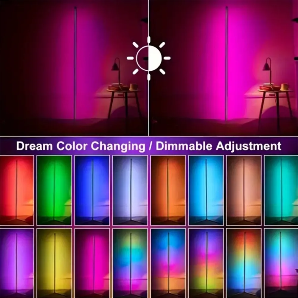 RGB Corner Floor Lamp with App and Remote, photo 6