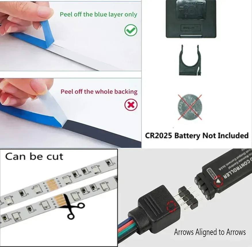 RGB LED Strip Lights with App and Remote, photo 3