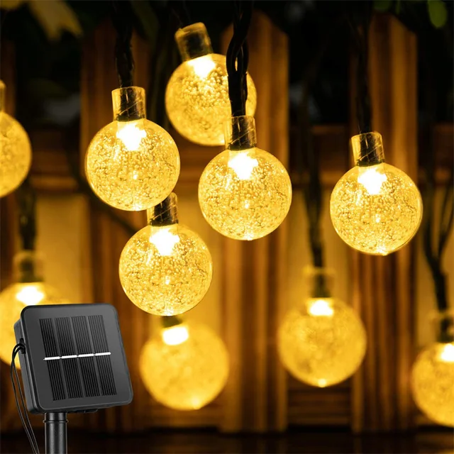 Solar Crystal Ball String Lights, 22 m, photo 8