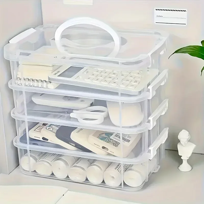 Stackable Clear Storage Box with Handle, photo 5