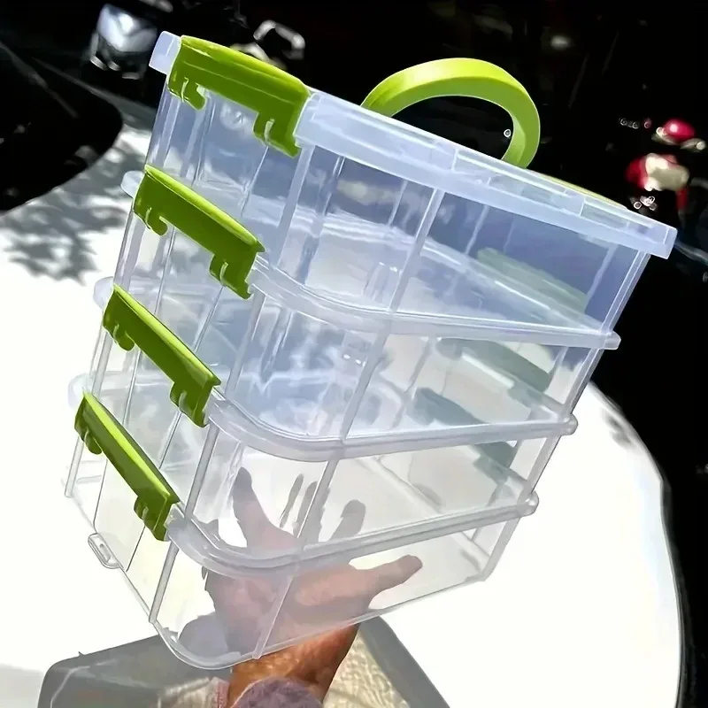Stackable Clear Storage Box with Handle, photo 6