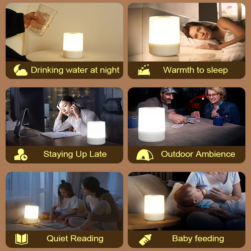 Touch Dimmable Bedside Lamp with Remote, photo 6