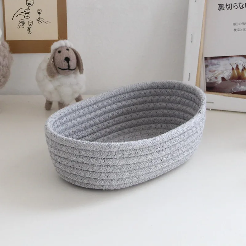 Woven Cotton Rope Basket, photo 5